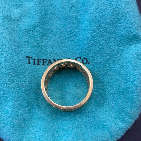 Tiffany 18k gold Enchant Scroll Ring Size 8 - Picture 6 of 8